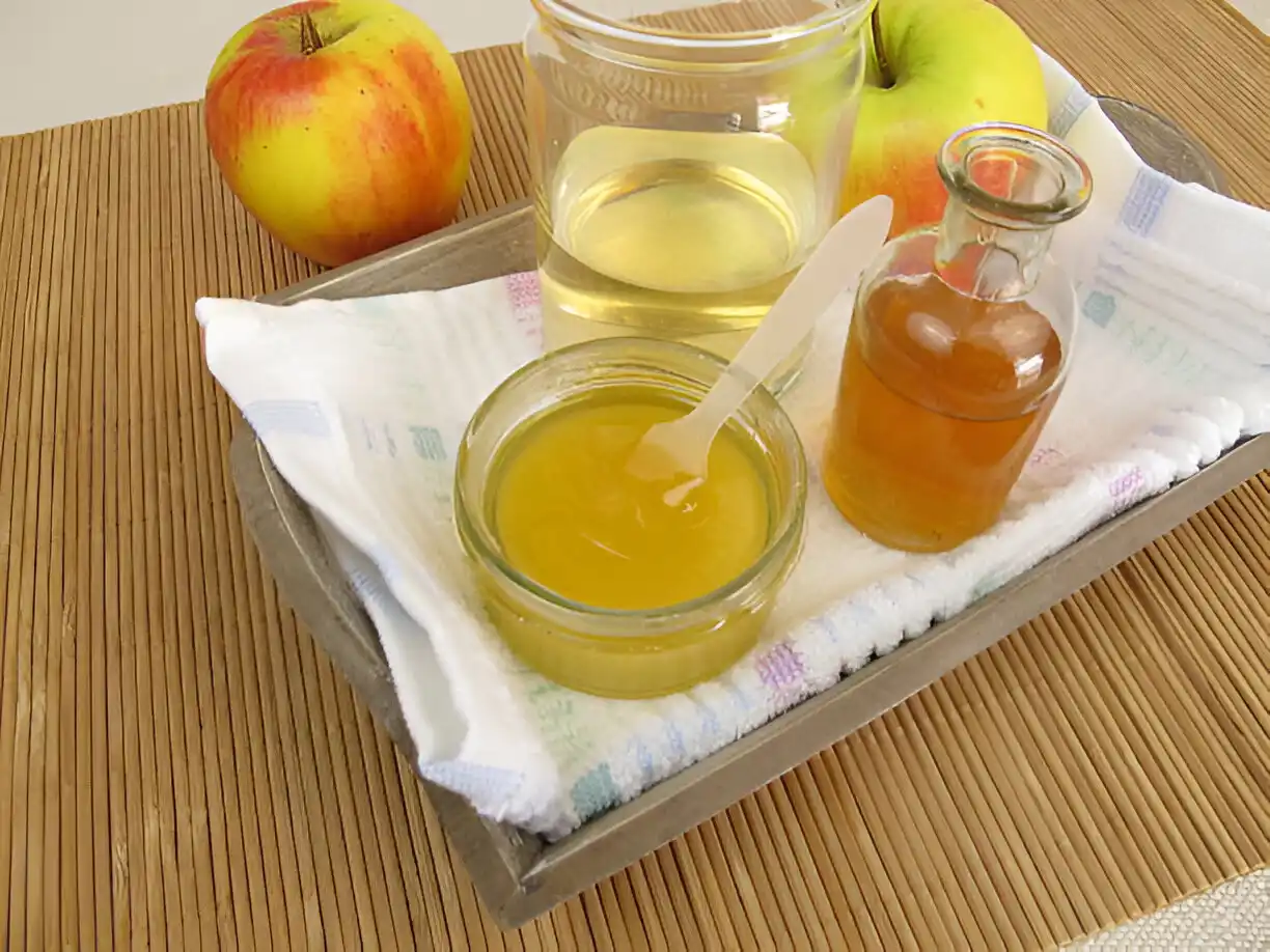 سرکه سیب و عسل برای مو